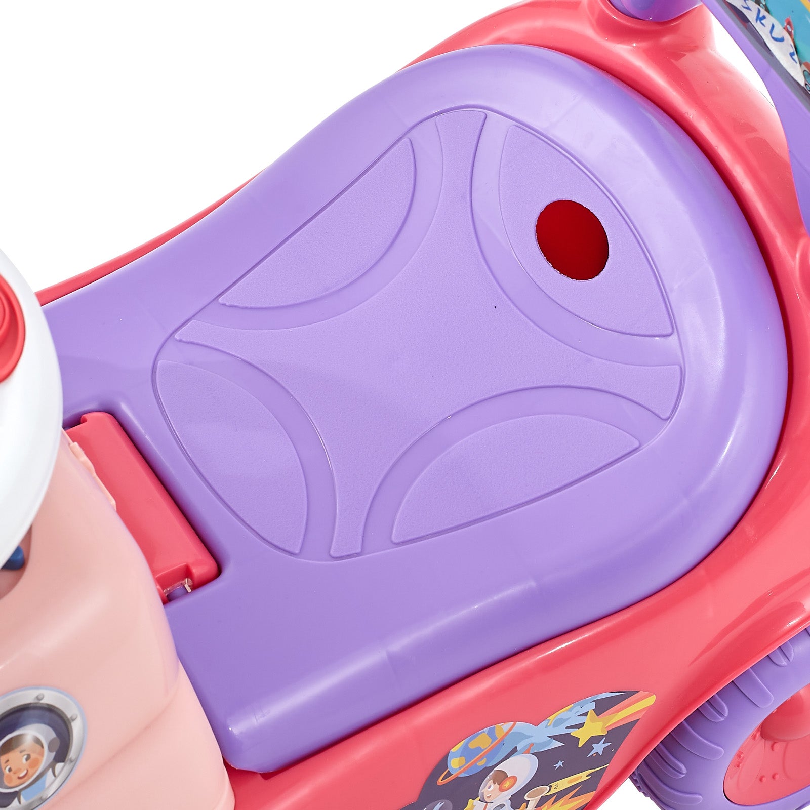 Ride On Toddler Push Car, Push Car for Toddler 19 to 36 Months, Kids Ride On Toy with Horn & Music, 48.5 lbs Load Capacity, Under-seat Storage, Foot-to-Floor Walker for Toddlers Boys Girls, Pink