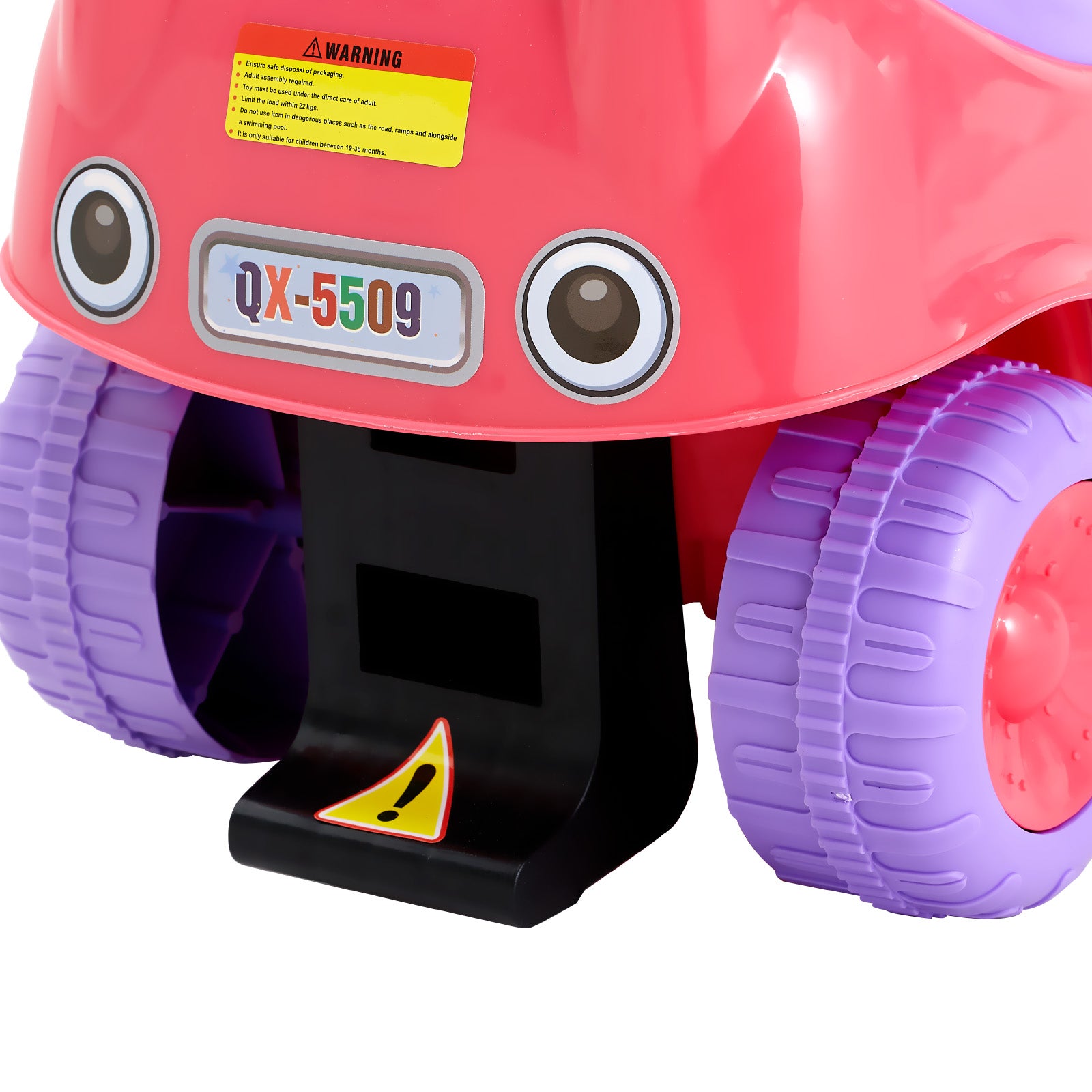 Ride On Toddler Push Car, Push Car for Toddler 19 to 36 Months, Kids Ride On Toy with Horn & Music, 48.5 lbs Load Capacity, Under-seat Storage, Foot-to-Floor Walker for Toddlers Boys Girls, Pink