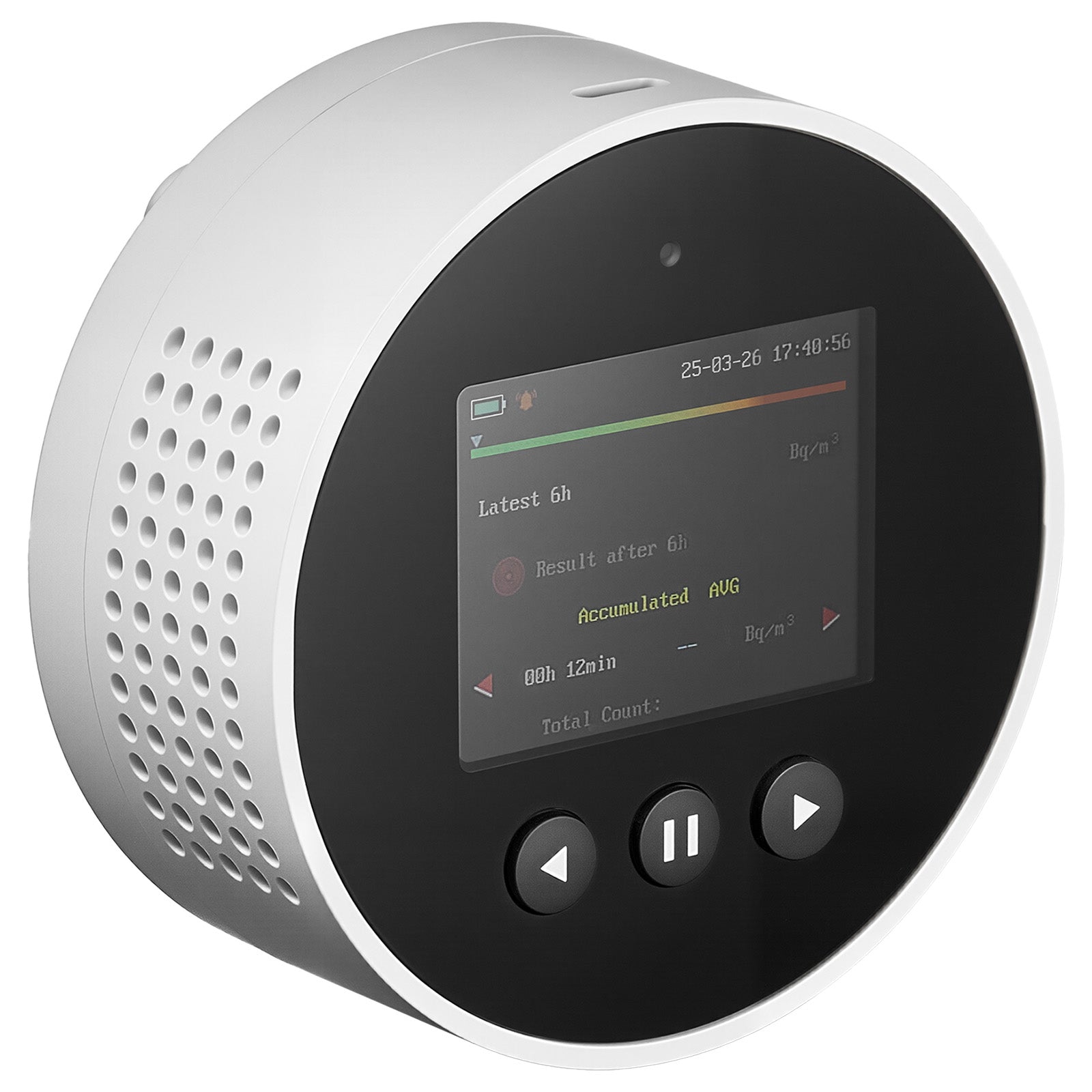 Radon Air Quality Meter Detector for Home 3.3Bq to 37kBq/m³ Battery Powered