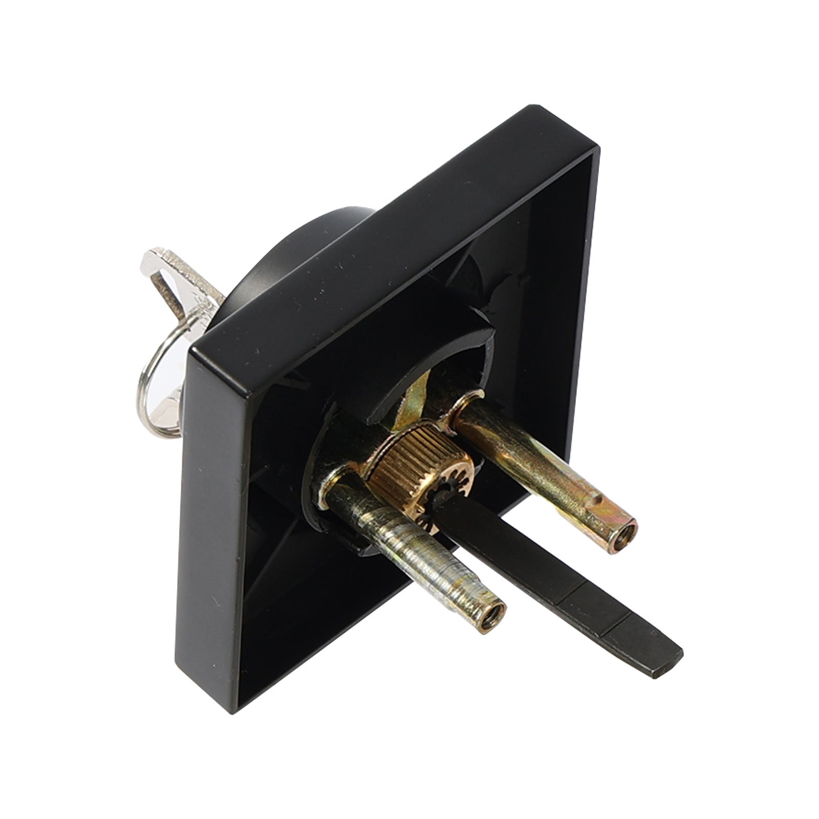 Deadbolt Lock Square Single Cylinder Dead Bolt Keyed 1 Side Matte Black 3 Keys