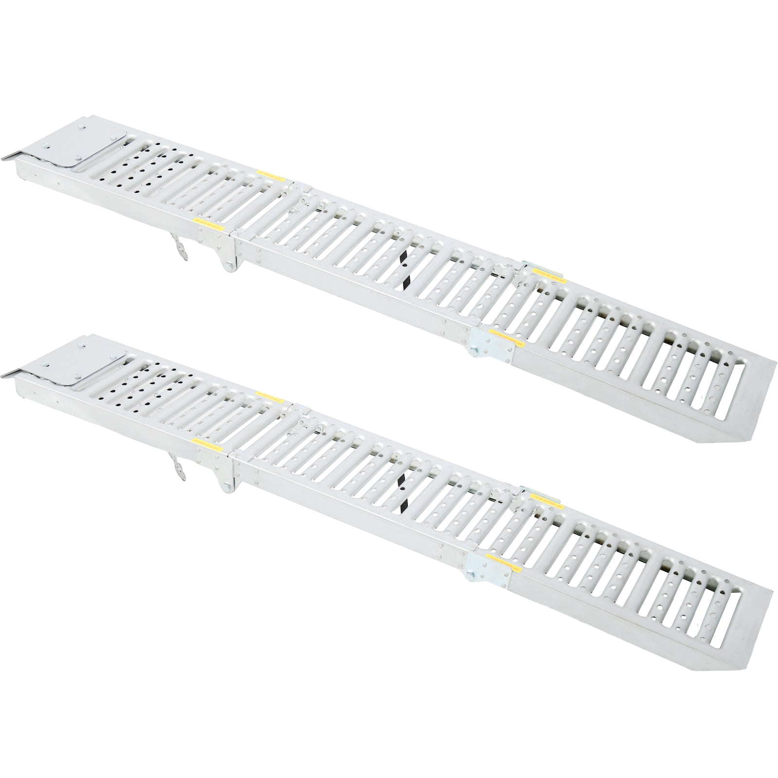 2 Sets Foldable Ferruginous Car Ramp, Portable Easy Fold Lightweight Ramp for Car Truck SUV Motorcycle ATV  Bearing Capacity of Expand 1000lbs