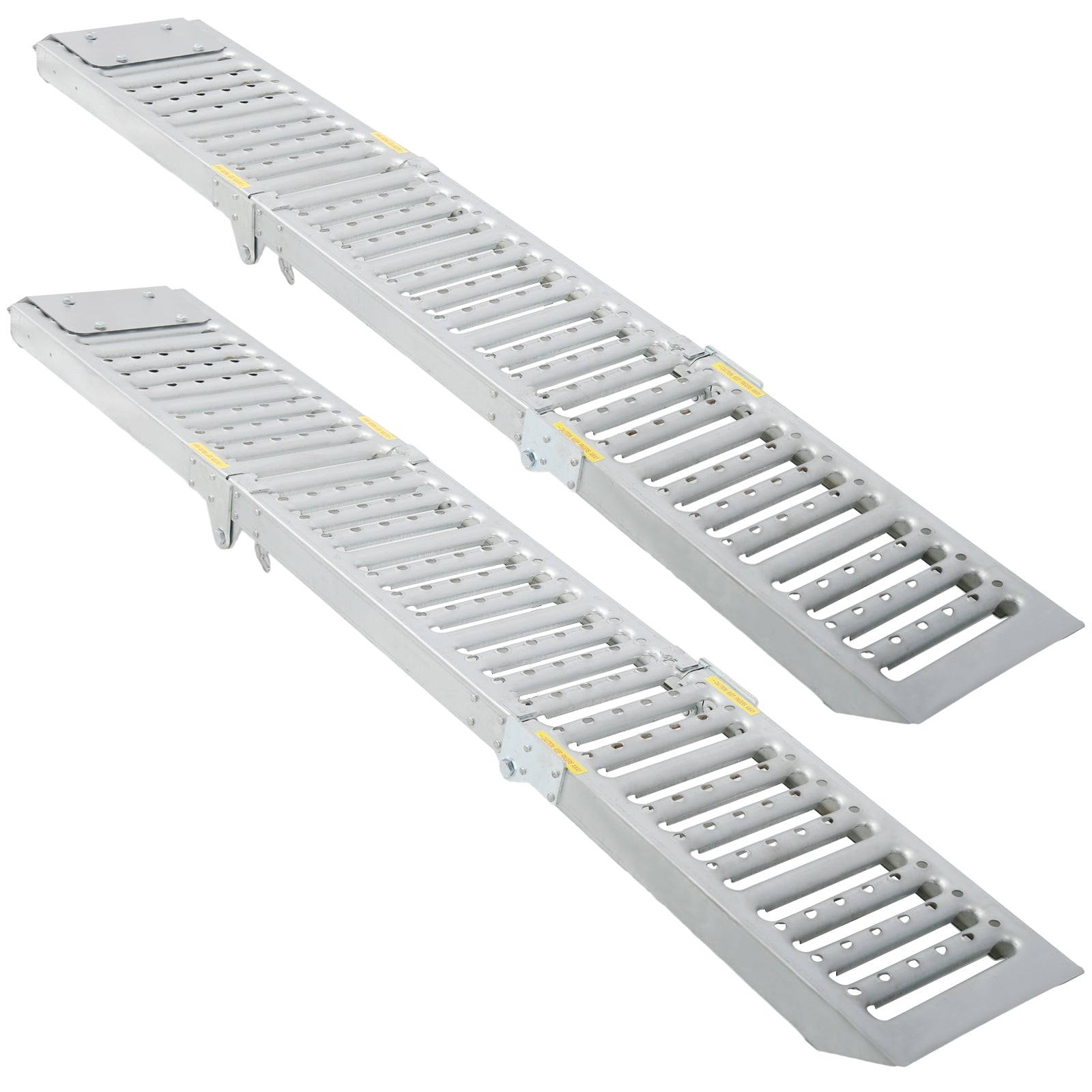2 Sets Foldable Ferruginous Car Ramp, Portable Easy Fold Lightweight Ramp for Car Truck SUV Motorcycle ATV  Bearing Capacity of Expand 1000lbs