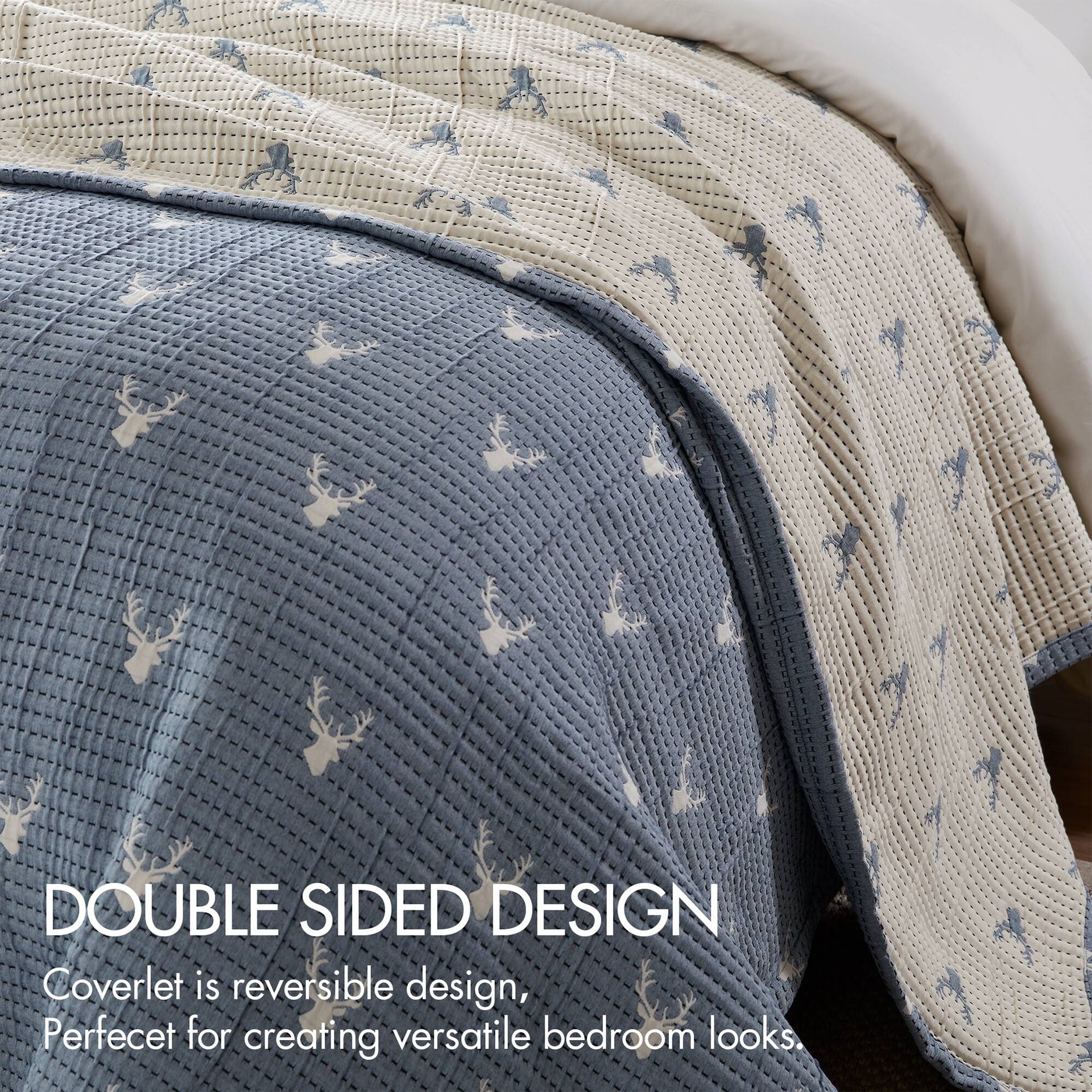3 PCS Full/Queen Coverlet Set