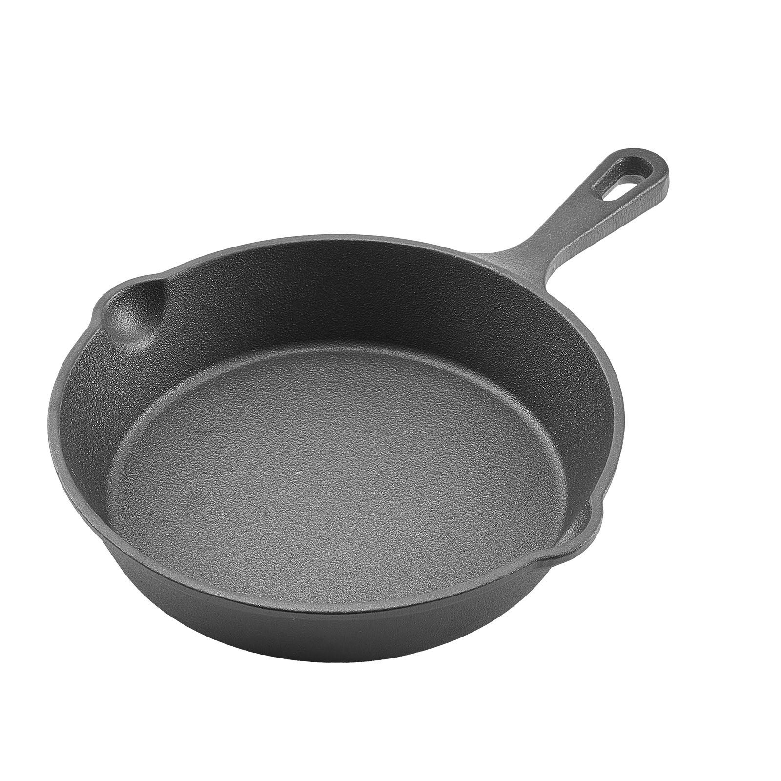3 Piece Cast Iron Skillet Frying Pan Set 6 8 10 in Handle Pre-Seasoned Black