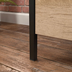 Lateral File with Large Drawers, Brown finish