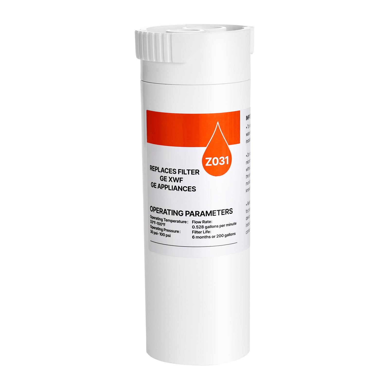 Refrigerator Water Filter Replacement EDR1RXD1 Remove 70+ Contaminants White