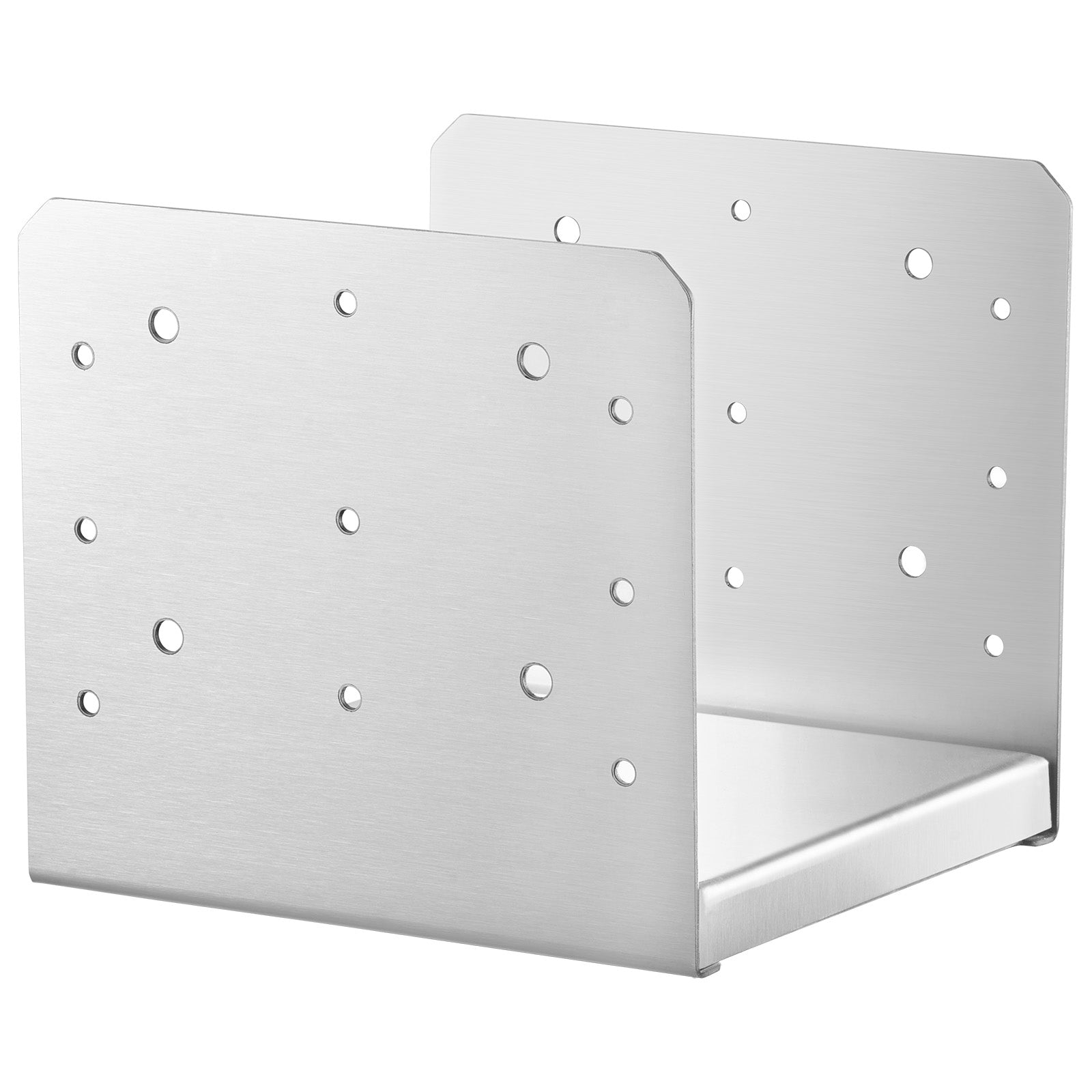 8"x 8" Post Base, 4Pcs Stainless Steel Adjustable Post Anchor Bracket(Internal 7.8 x 7.3"), Adjustable Post Base for Pavilion Deck Porch Handrail Railing Support Decorative Anchor Plate