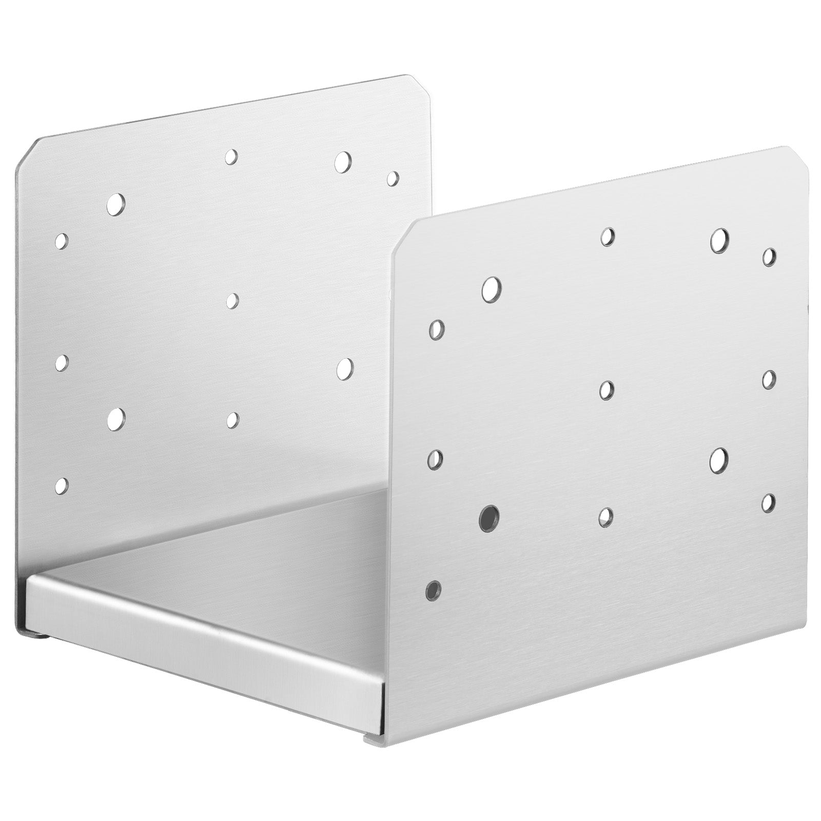 8"x 8" Post Base, 4Pcs Stainless Steel Adjustable Post Anchor Bracket(Internal 7.8 x 7.3"), Adjustable Post Base for Pavilion Deck Porch Handrail Railing Support Decorative Anchor Plate