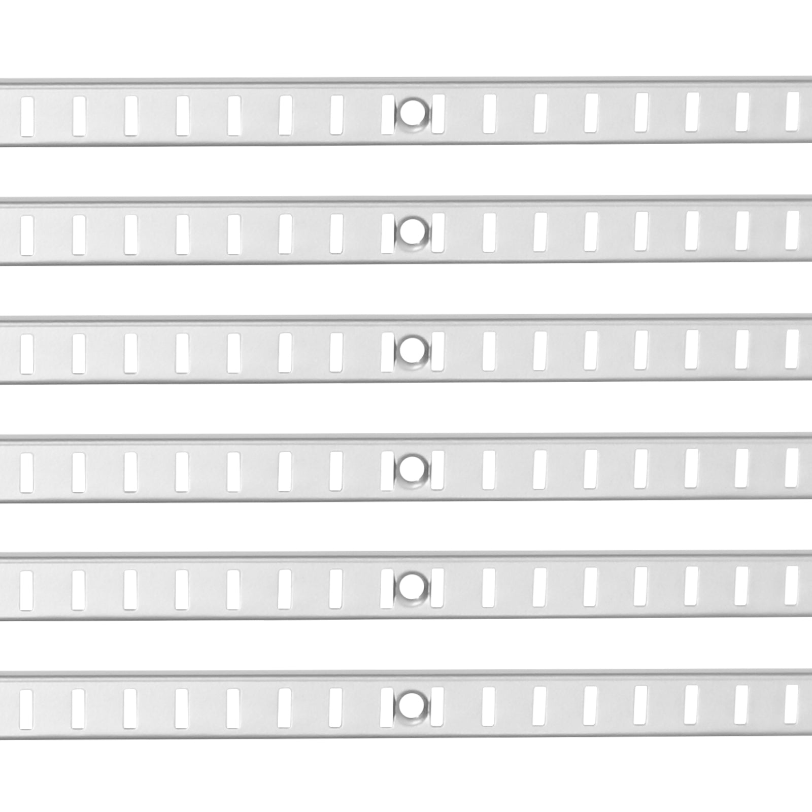 Shelf Track 36.3-inch 6 Pack Adjustable Steel Wall Mounted Shelf Pilaster