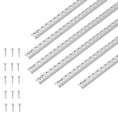Shelf Track 36.3-inch 6 Pack Adjustable Steel Wall Mounted Shelf Pilaster