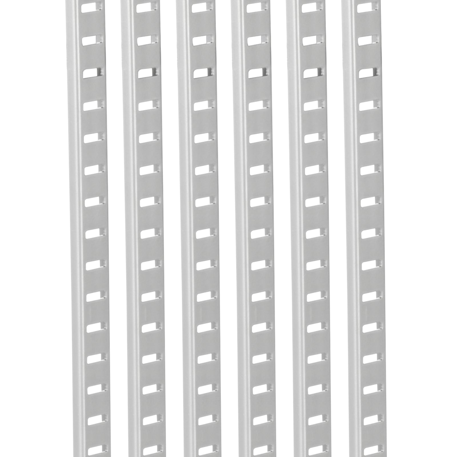 Shelf Track 36.3-inch 6 Pack Adjustable Steel Wall Mounted Shelf Pilaster
