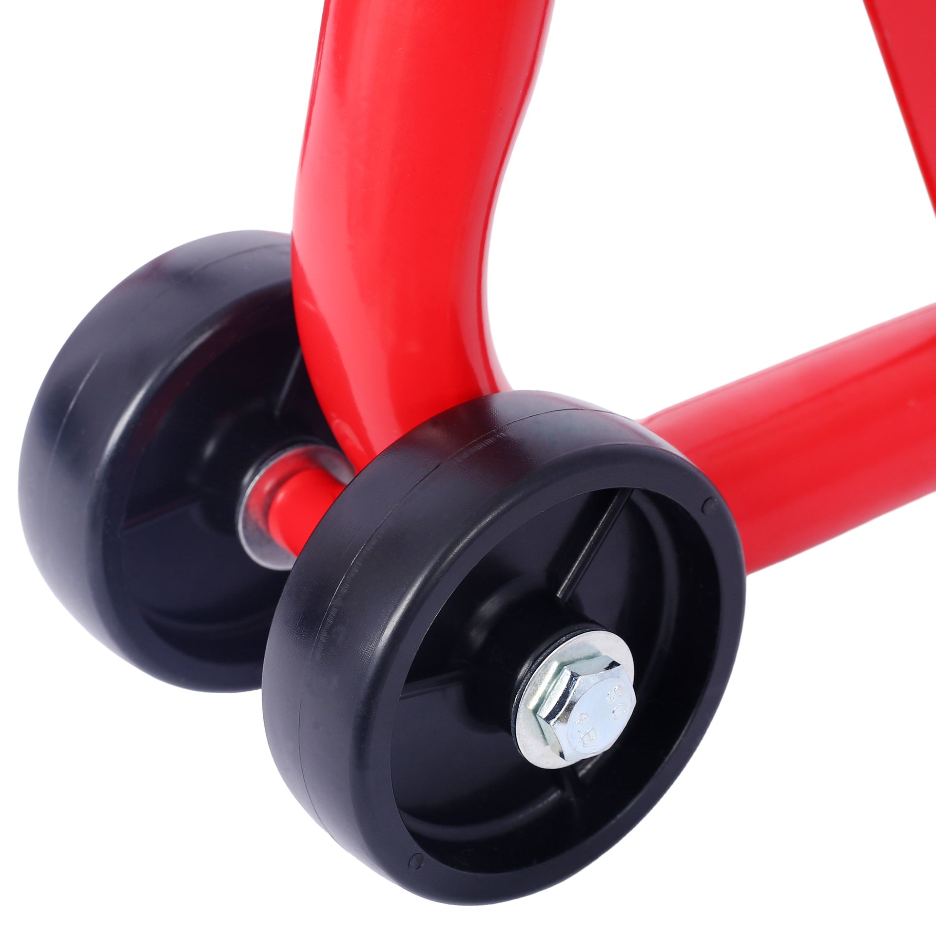 Motorcycle Stand 1000LB Sport Bike Front and Rear Wheel Lift Swingarm Paddock Stands Black U   red