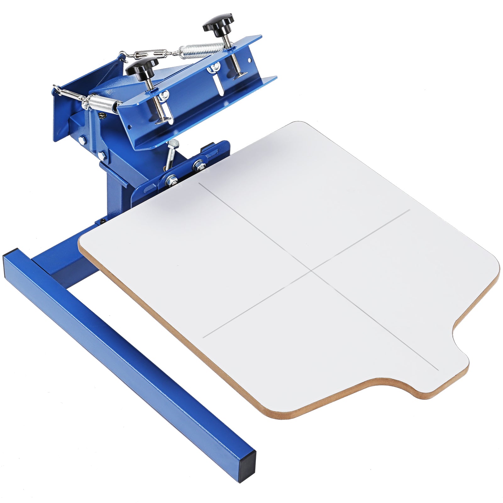 Screen Printing Machine, 1 Color 1 Station Silk Screen Printing Press, 21.2x17.7in Screen Printing Press, Double-layer Positioning Pallet, Adjustable Tension for T-shirt DIY Printing