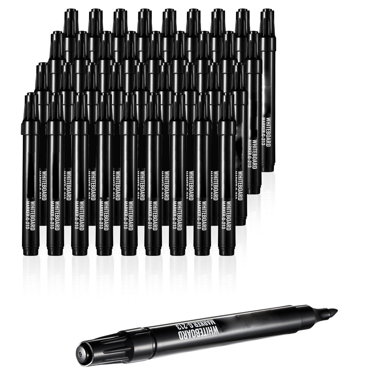 Dry Erase Markers 36 Count Black Whiteboard Markers Chisel Tip Low Odor
