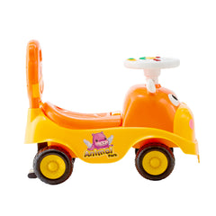 Ride On Toddler Push Car, Push Car for Toddler 19 to 36 Months, Kids Ride On Toy with Horn & Music, 48.5 lbs Load Capacity, Under-seat Storage, Foot-to-Floor Walker for Toddlers Boys Girls