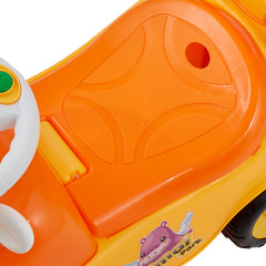 Ride On Toddler Push Car, Push Car for Toddler 19 to 36 Months, Kids Ride On Toy with Horn & Music, 48.5 lbs Load Capacity, Under-seat Storage, Foot-to-Floor Walker for Toddlers Boys Girls