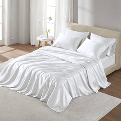 4 PCS Twin Luxury Sheet Set White