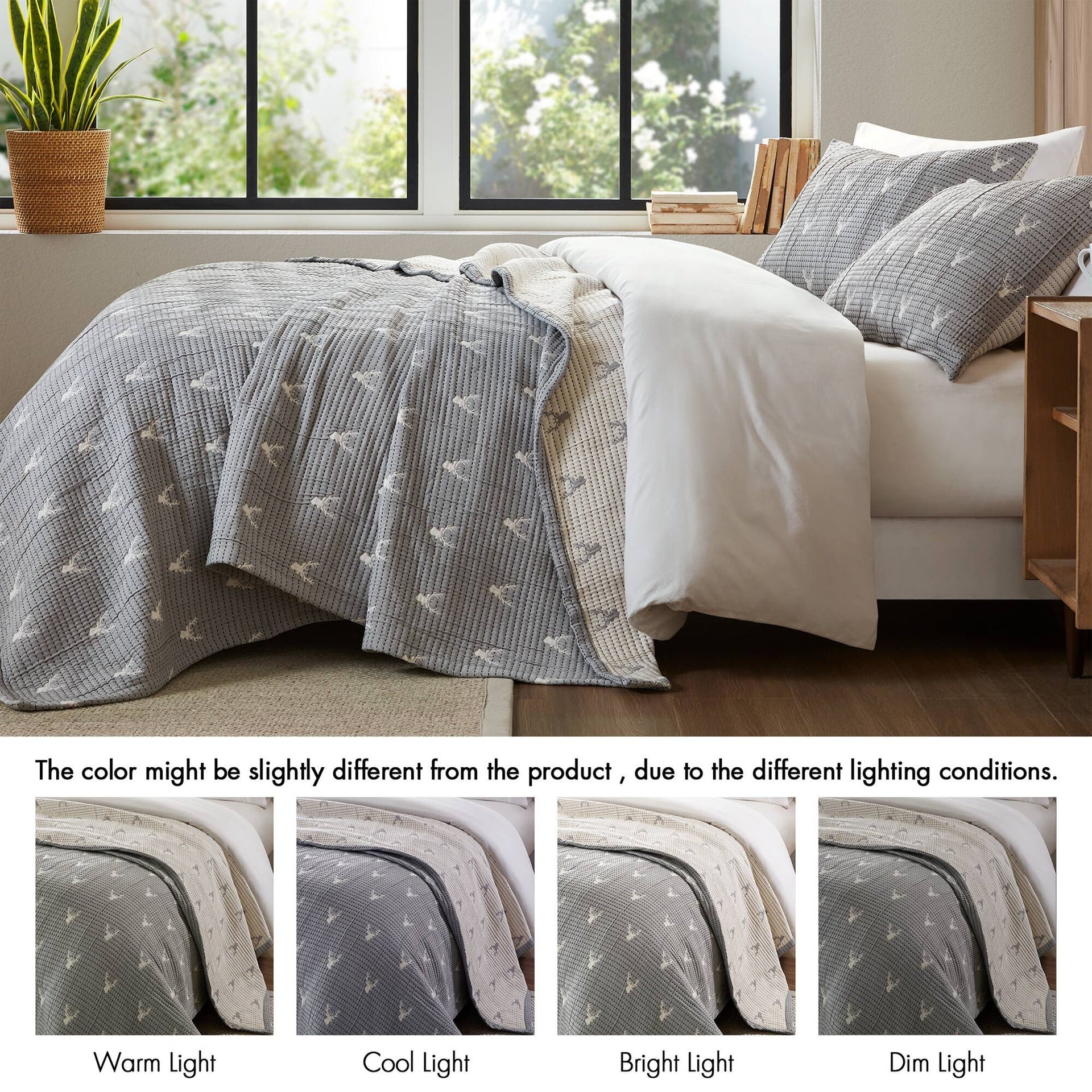 3 PCS King/Cal King Coverlet Set