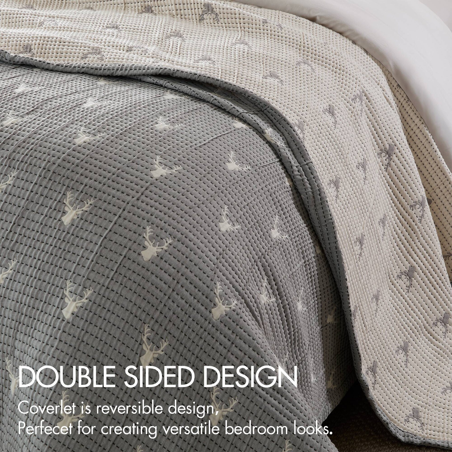 3 PCS Full/Queen Coverlet Set
