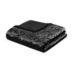 Twin/Twin XL Velvet Duvet Cover Set with Throw Pillow