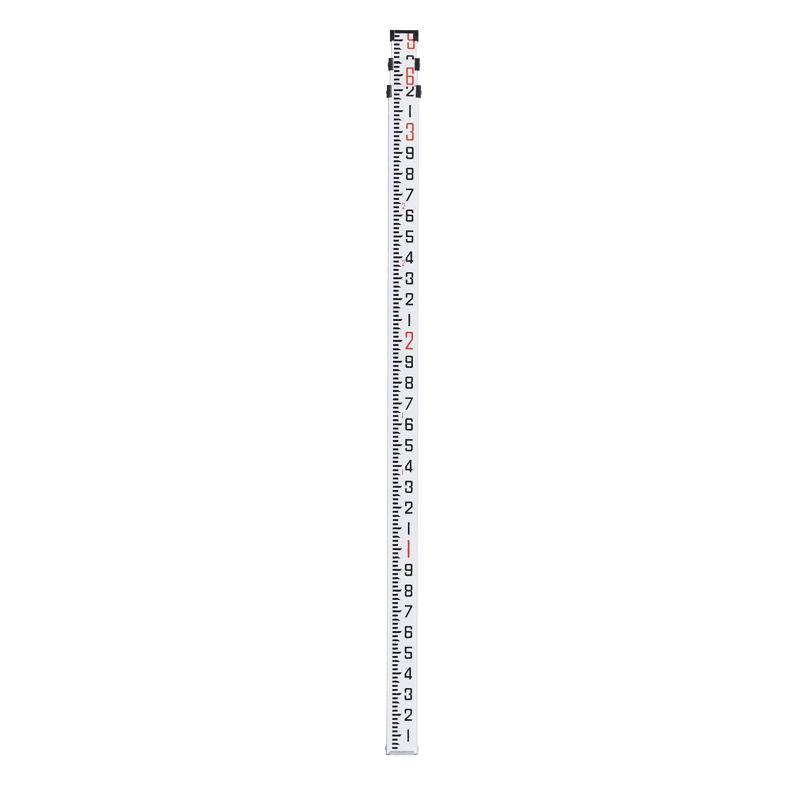 Aluminum Grade Rod, 9-Feet/10ths 3 Sections Telescopic Measuring Rod,Double-Sided Scale 1/10ft Leveling Rod Stick,Aluminum Alloy Survey Rod with Bubble Level&Carrying Bag for Houses,Walls,Floors