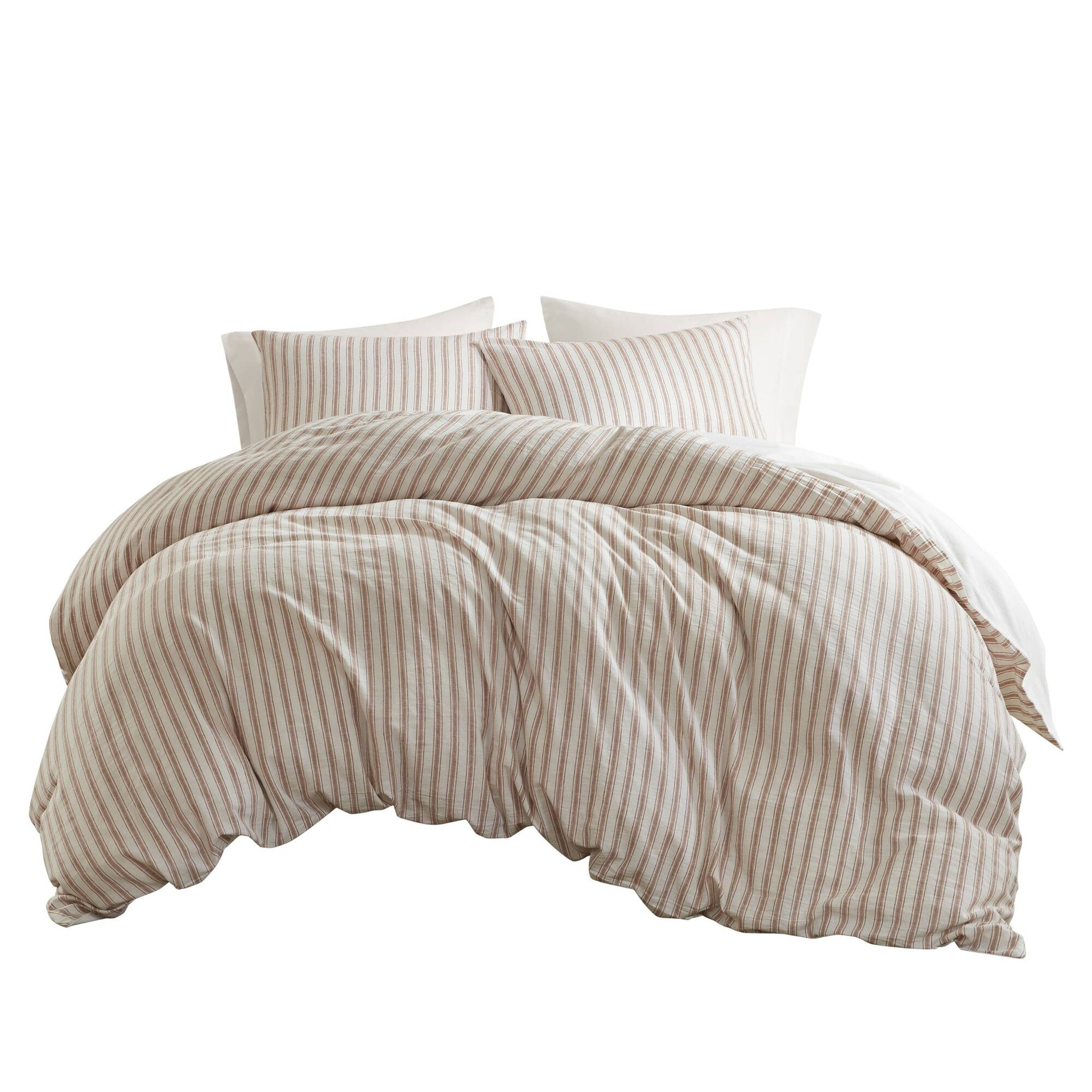 3 PCS Queen Duvet Set Terracotta