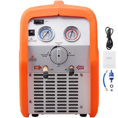 3/4 HP Refrigerant Recovery Machine - Portable AC Recovery Machine with High Pressure Protection, 120V 60Hz Refrigerant Recycle Machine HVAC for Car Air Conditioning, Vapor Liquid Refrigerant