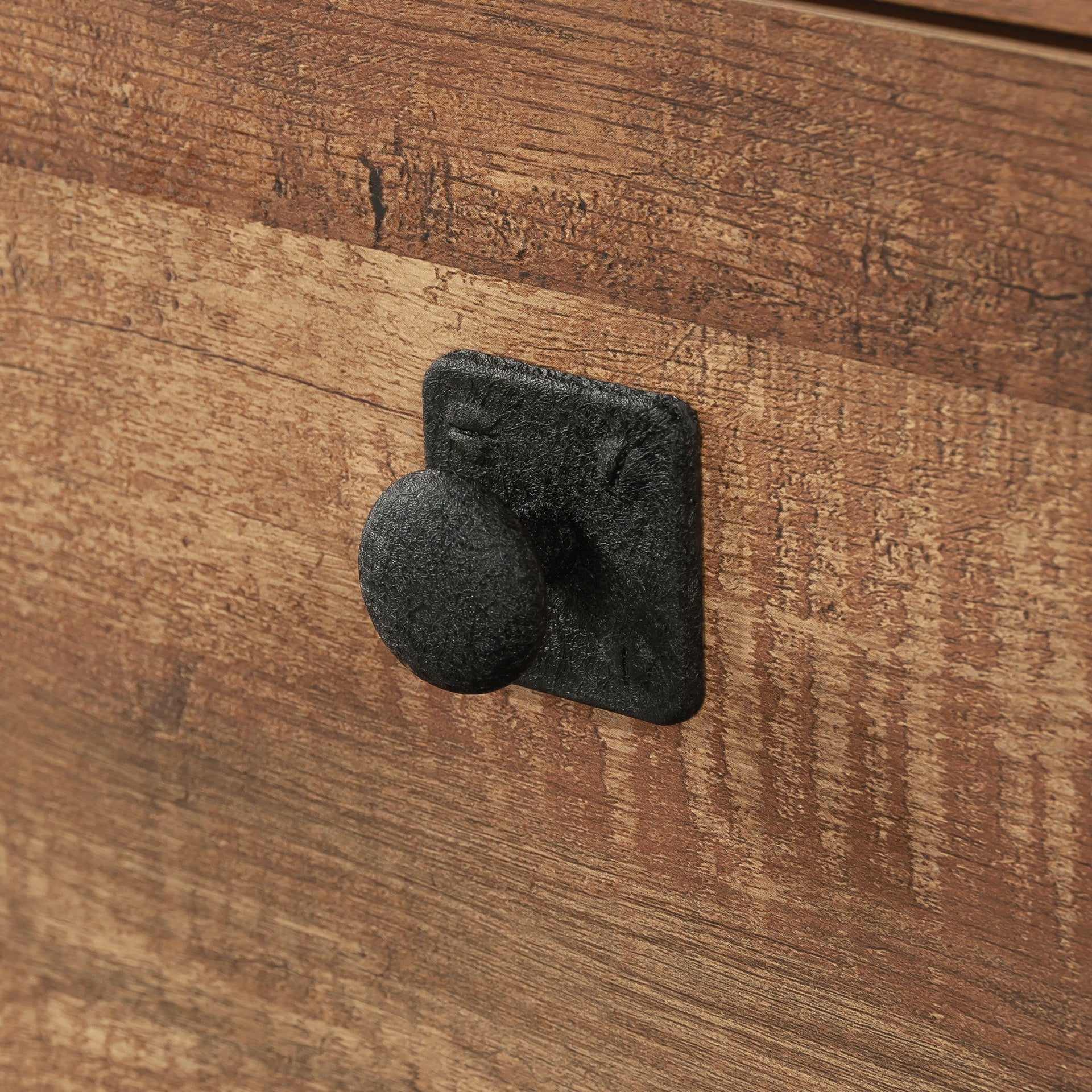 Lateral File with Bold Design, Oak finish