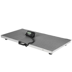 880Lbs x 0.2Lbs Livestock Scale Shipping Scales Large Platform 40.6x20.9Inch Stainless Steel Vet Scale Industrial Floor Scale Large Animal Dog Pig Scale Goat Weight Scale Pet Digital Scale