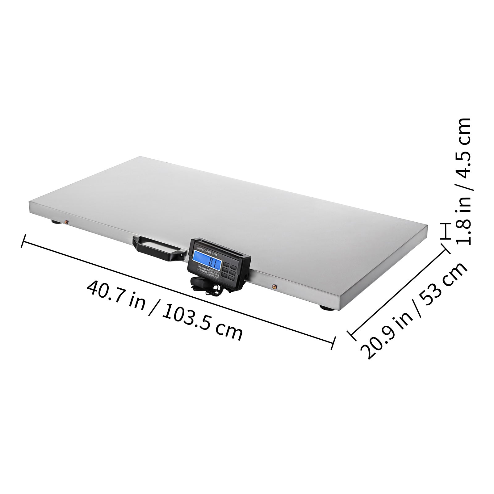 880Lbs x 0.2Lbs Livestock Scale Shipping Scales Large Platform 40.6x20.9Inch Stainless Steel Vet Scale Industrial Floor Scale Large Animal Dog Pig Scale Goat Weight Scale Pet Digital Scale