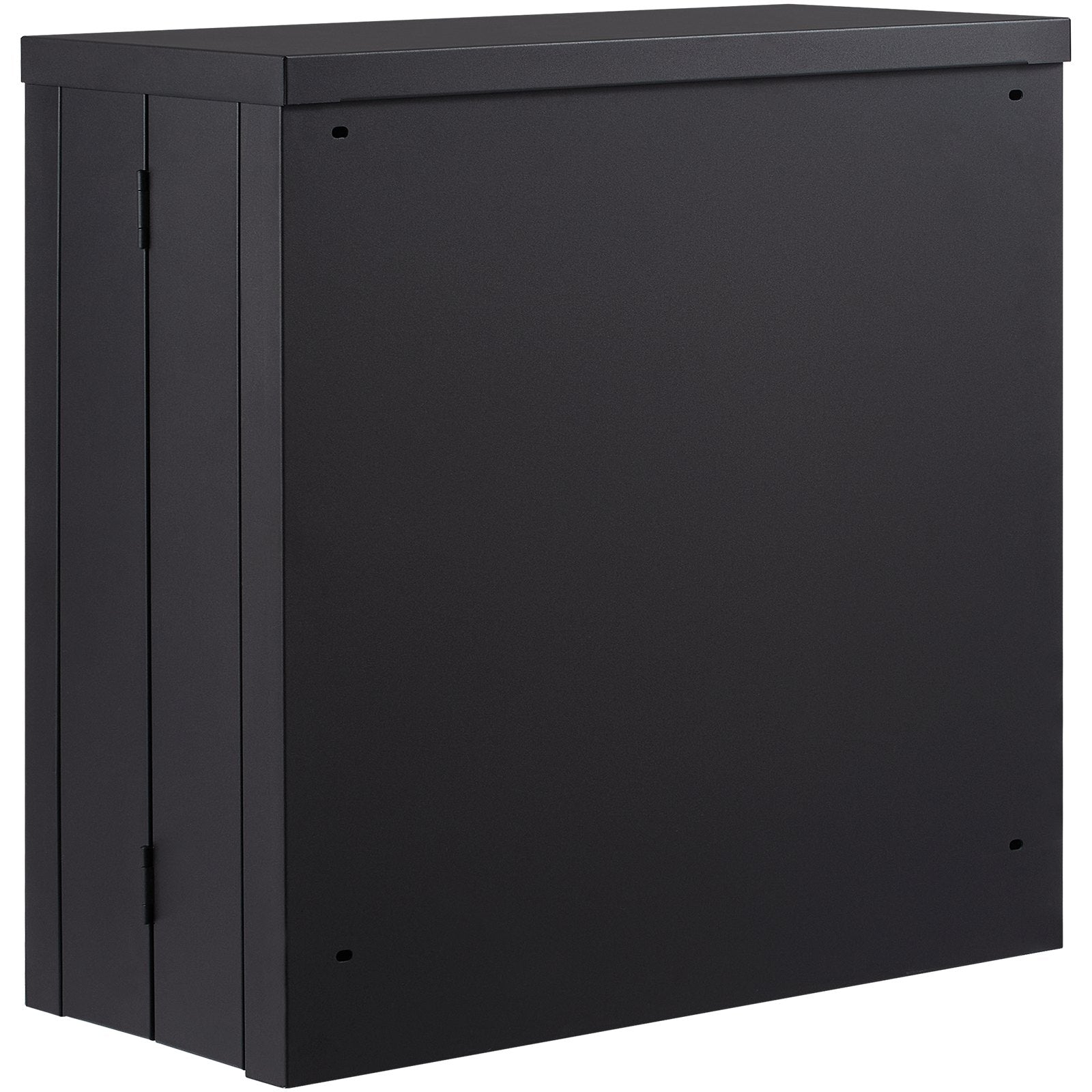 Foldable Wall Cabinet, Metal Garage Cabinet Wall Mounted 26" Small Cabinet 240 LBS Loading Capacity Adjustable Shelf Magnetic Door File Locker for Garage Office Home Black