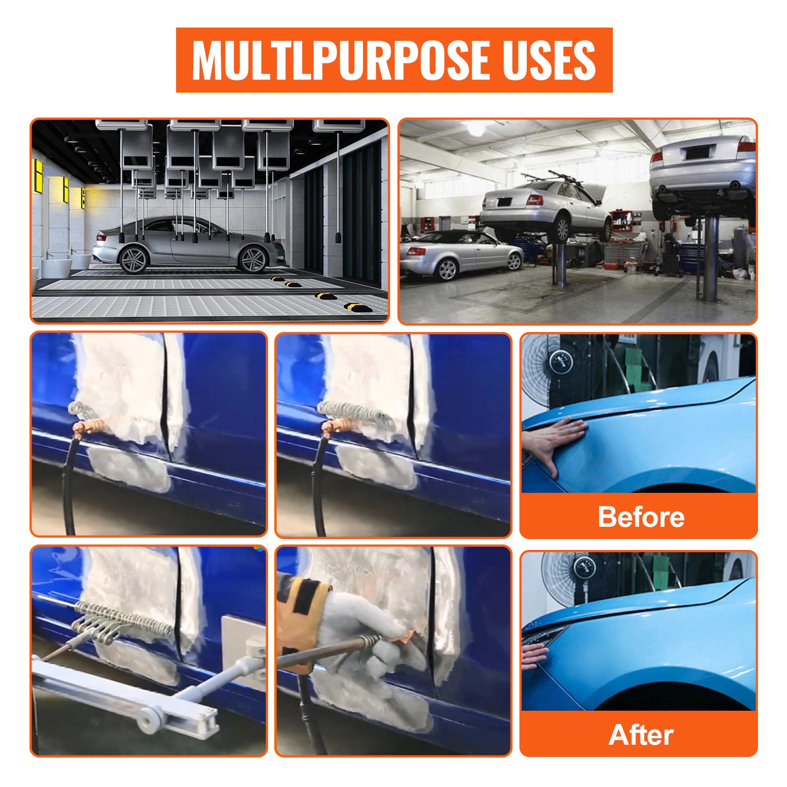 Panel Spot Puller 90E Vehicle Dent Spotter Multispot Bonnet Door Repair 3kw