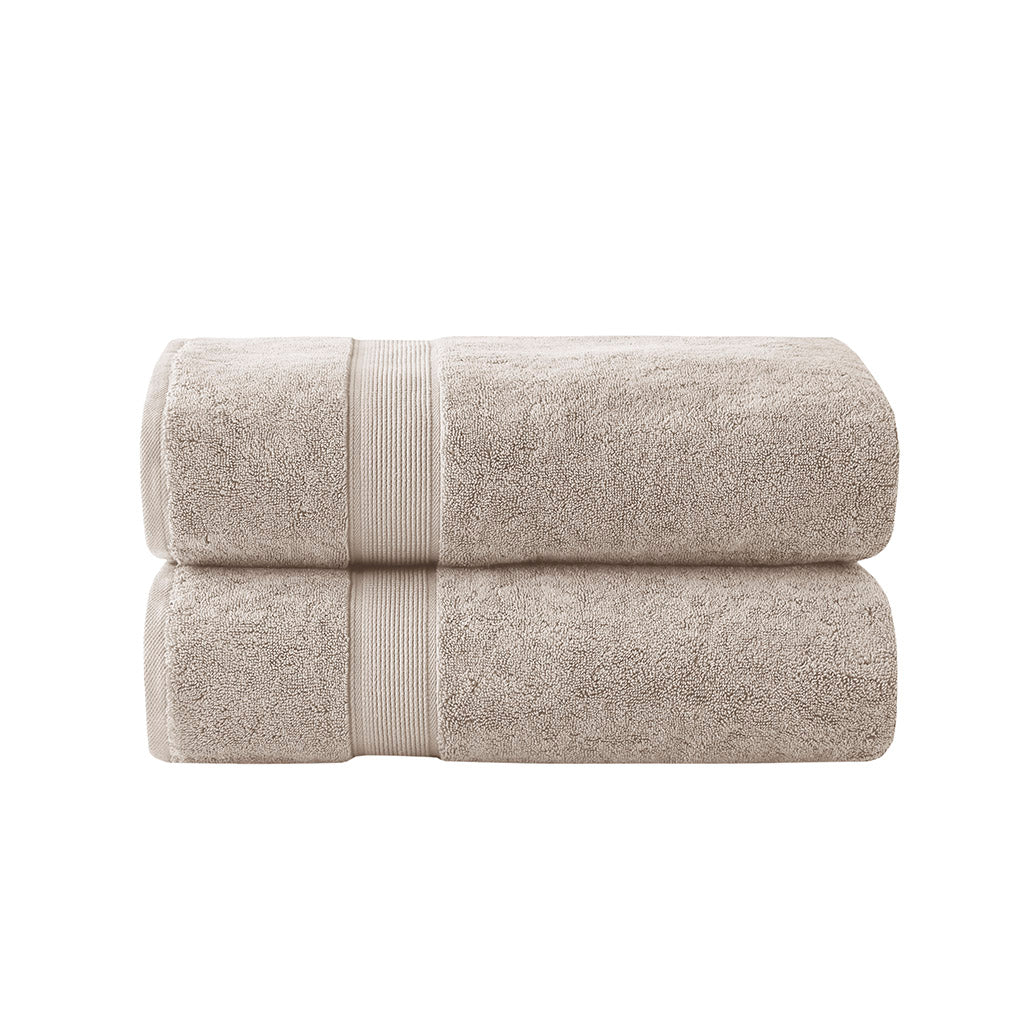 100% Cotton Bath Sheet Antimicrobial 2 Piece Set