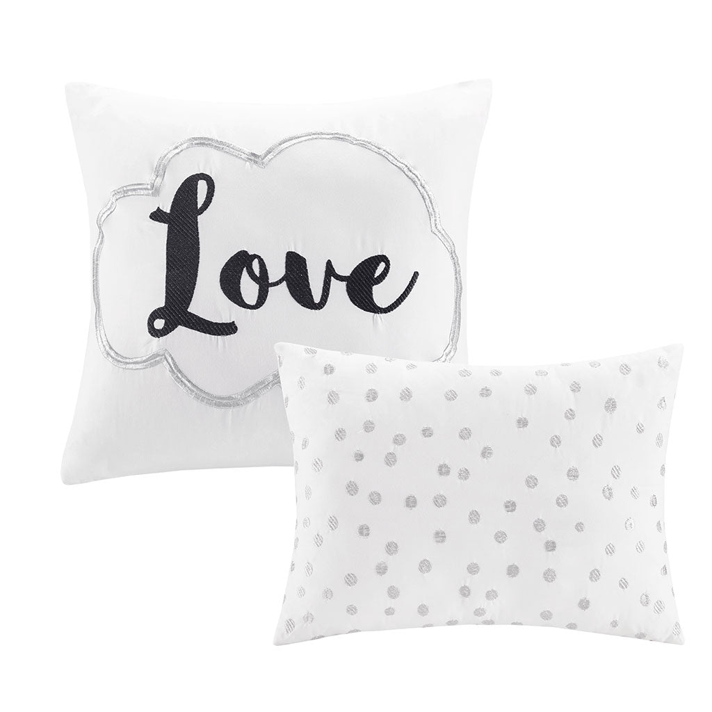 Full/Queen Metallic Printed Comforter Set