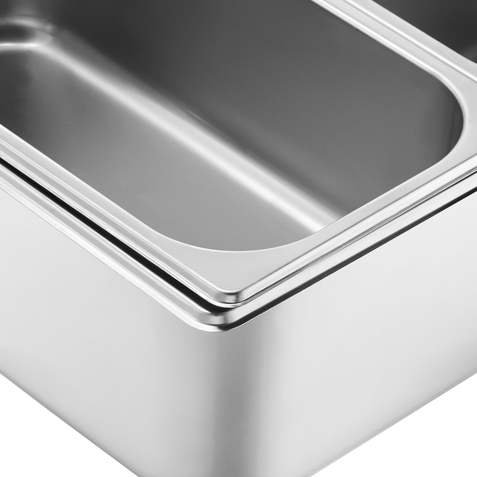 Countertop Food Serving Display Container 5 Pan Condiment Dispenser with Lid