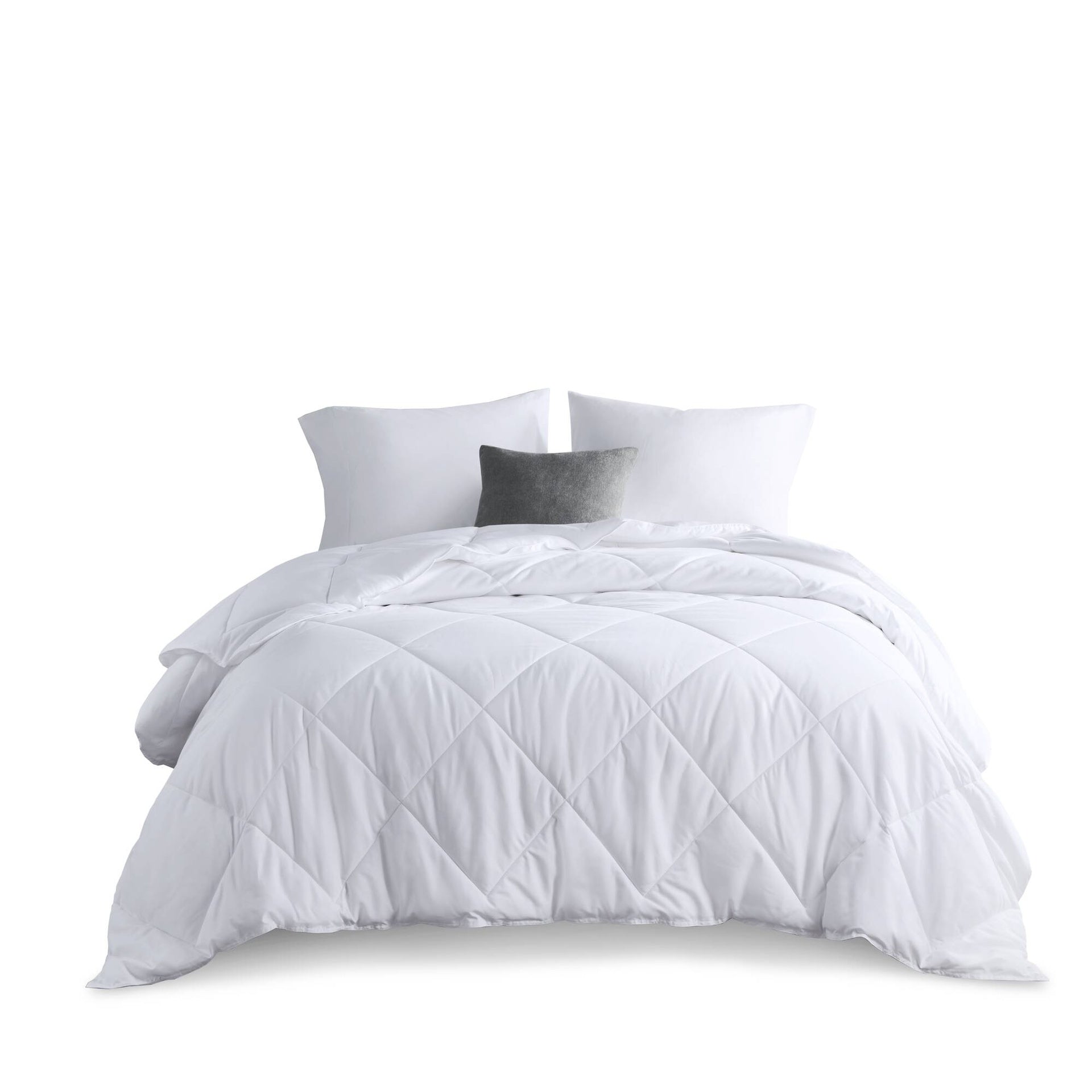 Oversized Down Alternative Comforter White Full/Queen