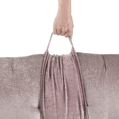 Poly Chenille Lounge Floor Pillow Cushion Blush 27" x 74"