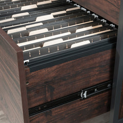 Lateral File with Full-Extension Slides, Dark Walnut finish