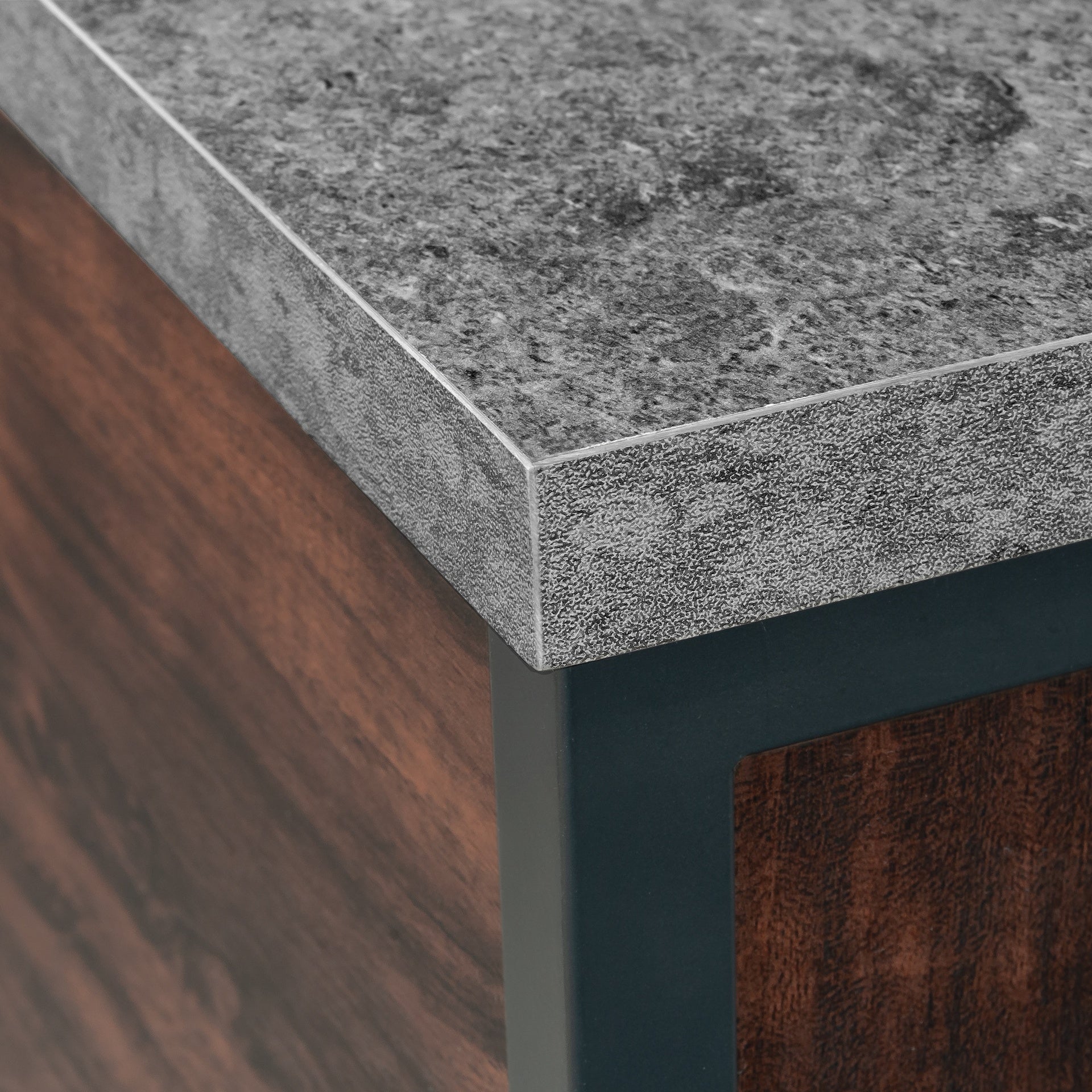 Lateral File with Full-Extension Slides, Dark Walnut finish