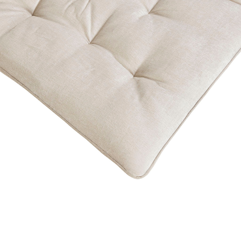 Poly Chenille Lounge Floor Pillow Cushion Ivory 27" x 74"
