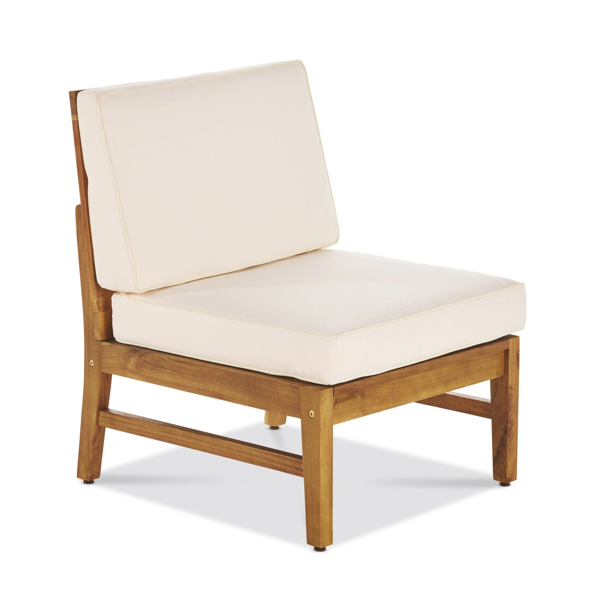 PERLA 3 SEATER SOFA AND TABLE SET, CREAM