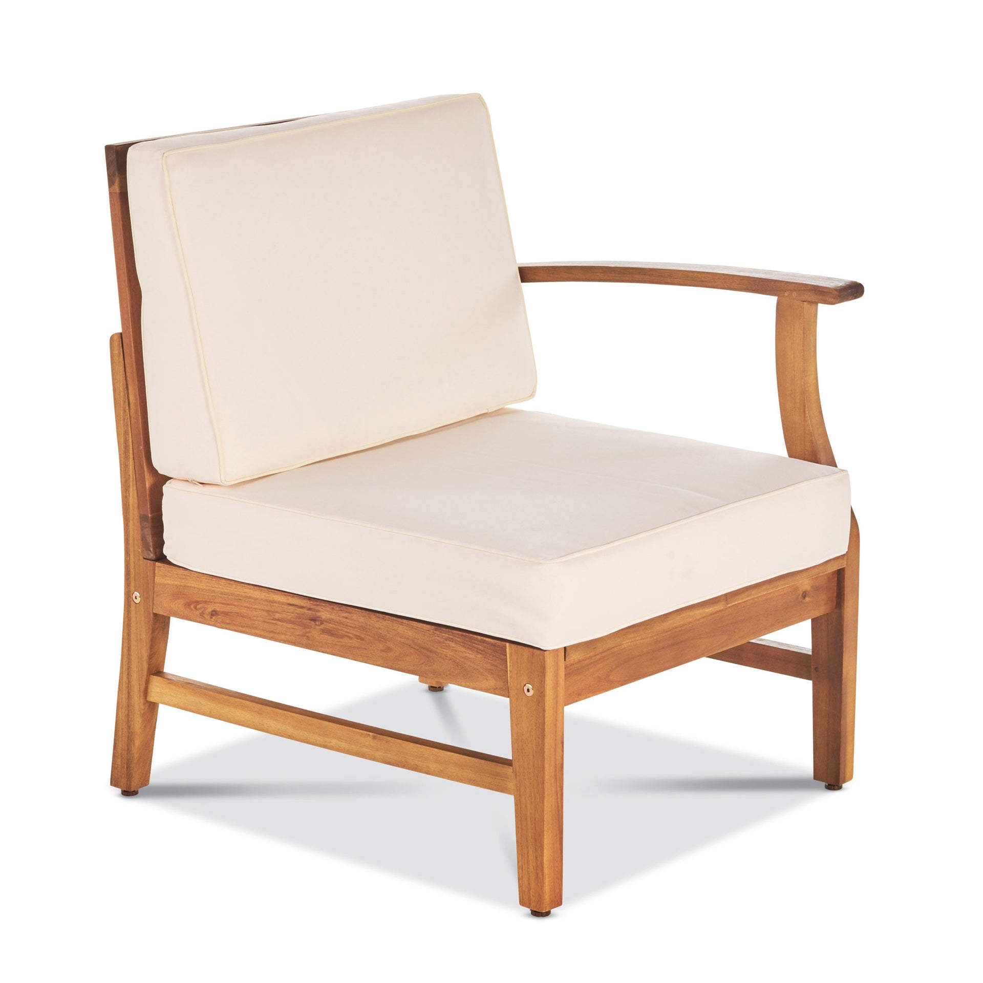 PERLA 3 SEATER SOFA AND TABLE SET, CREAM