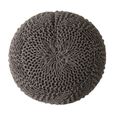 Hazel Knitted Cotton Yarn 20 x 20 Round Pouf
