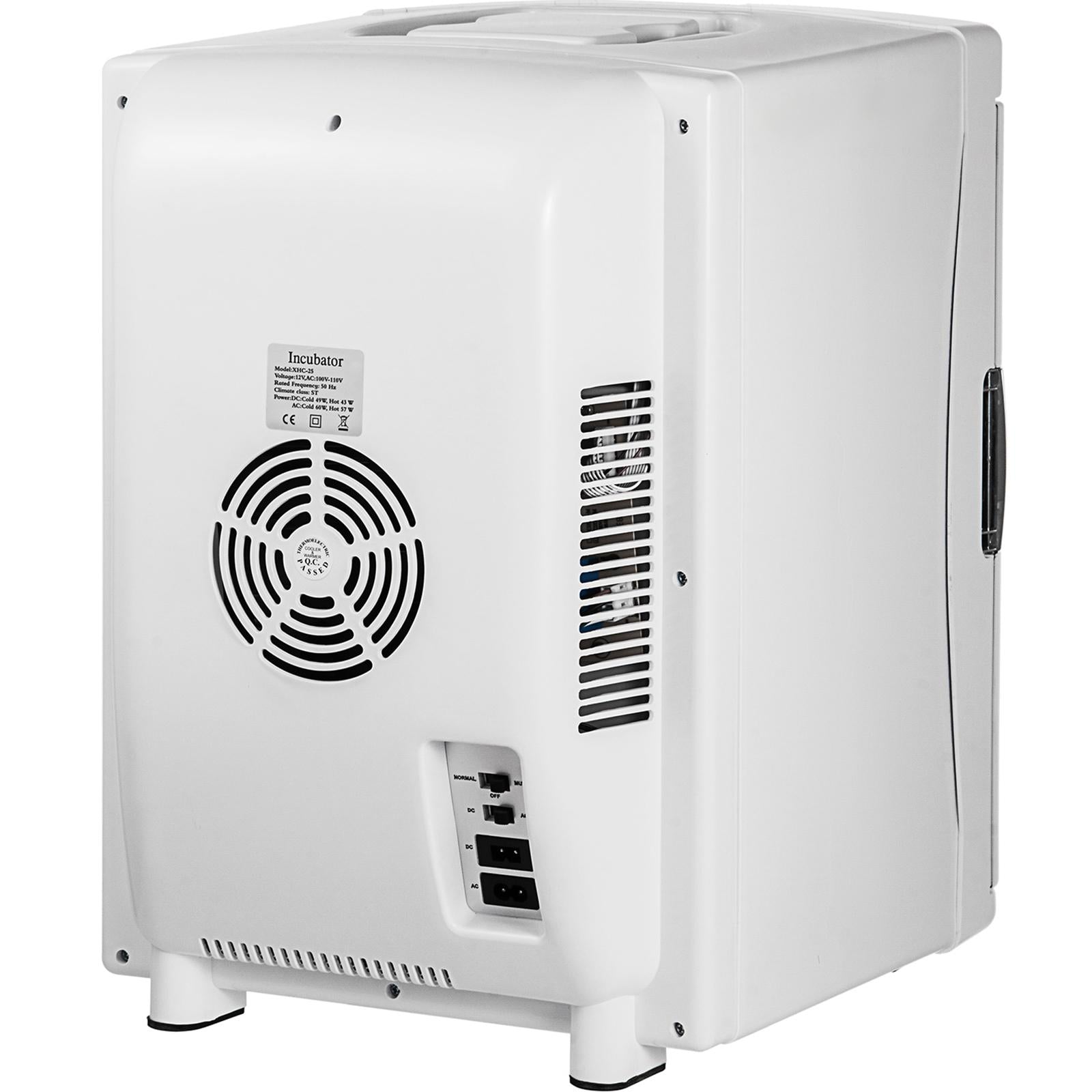 White Reptile Incubator 25L Scientific Lab Incubator Digital Incubator Cooling and Heating 5-42°C Reptile Egg Incubator 12V/110V Work for Small Reptiles