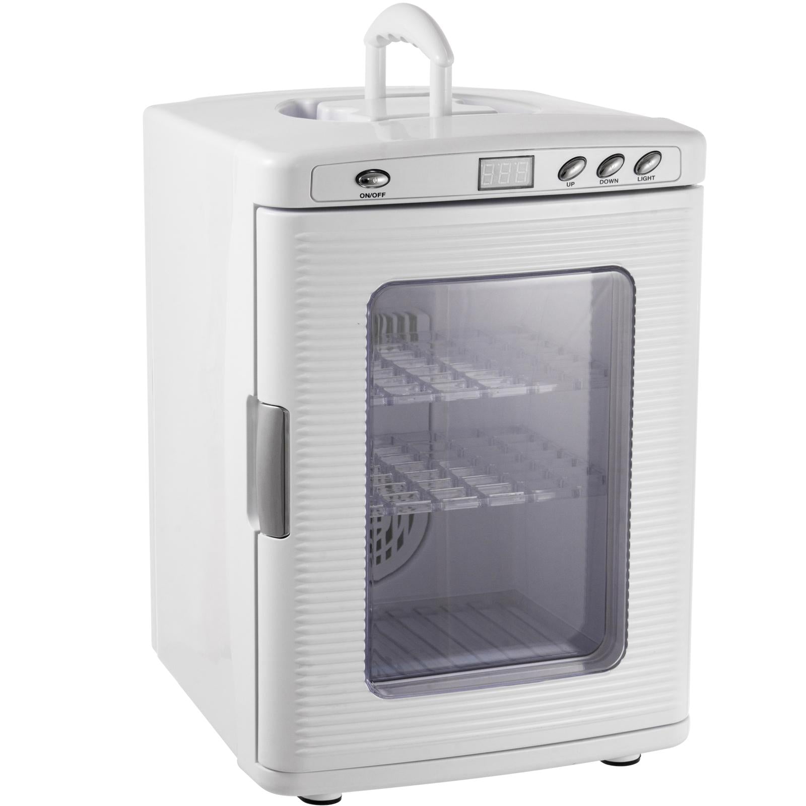 White Reptile Incubator 25L Scientific Lab Incubator Digital Incubator Cooling and Heating 5-42°C Reptile Egg Incubator 12V/110V Work for Small Reptiles