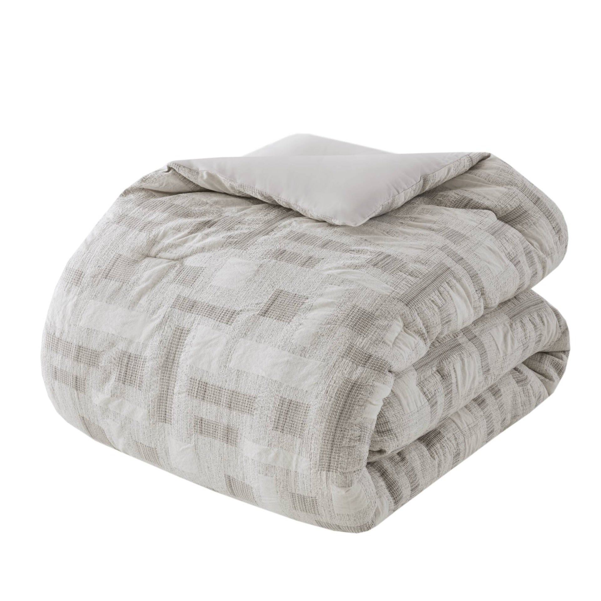3 Piece Cotton Jacquard Comforter Set-Full/Queen