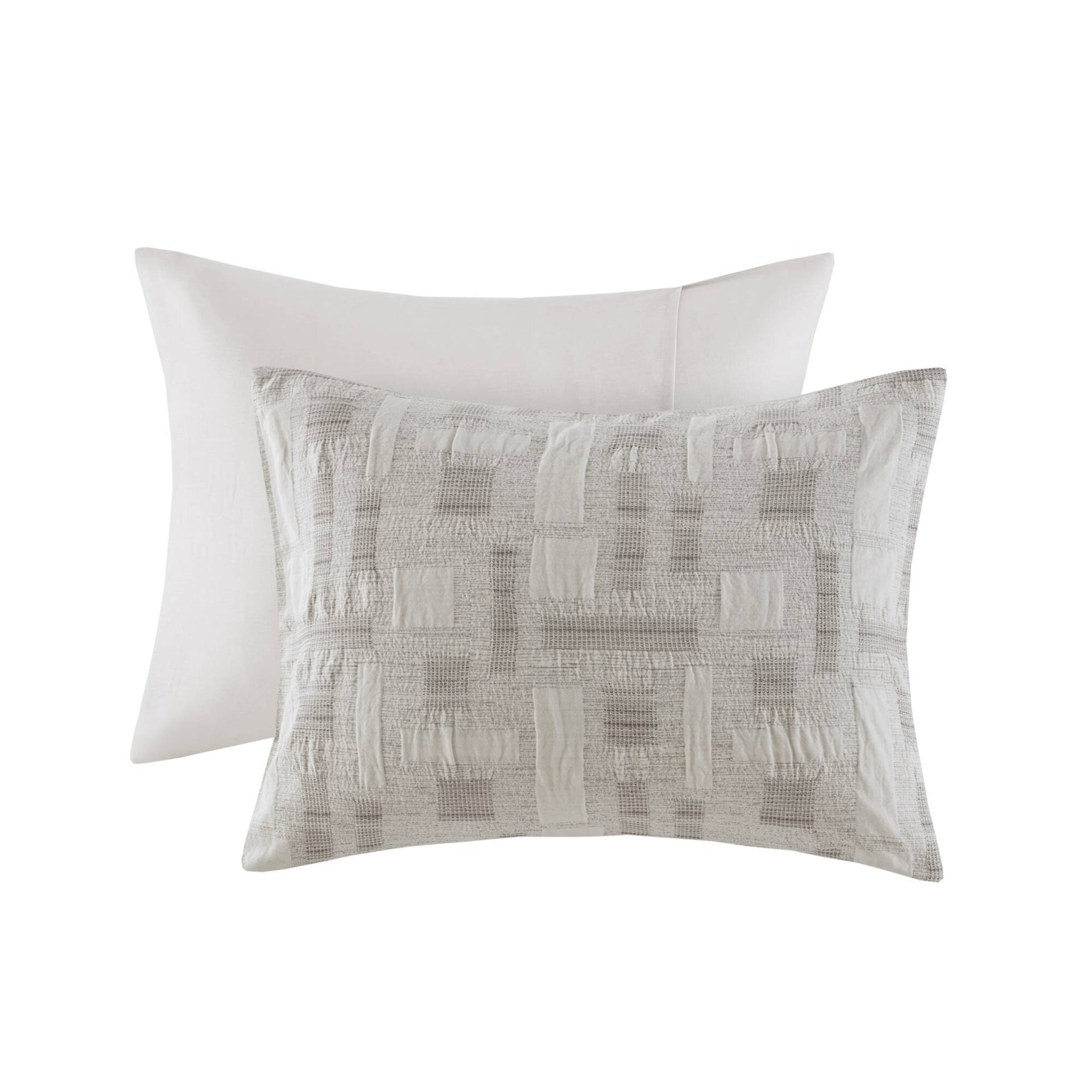 3 Piece Cotton Jacquard Comforter Set-Full/Queen