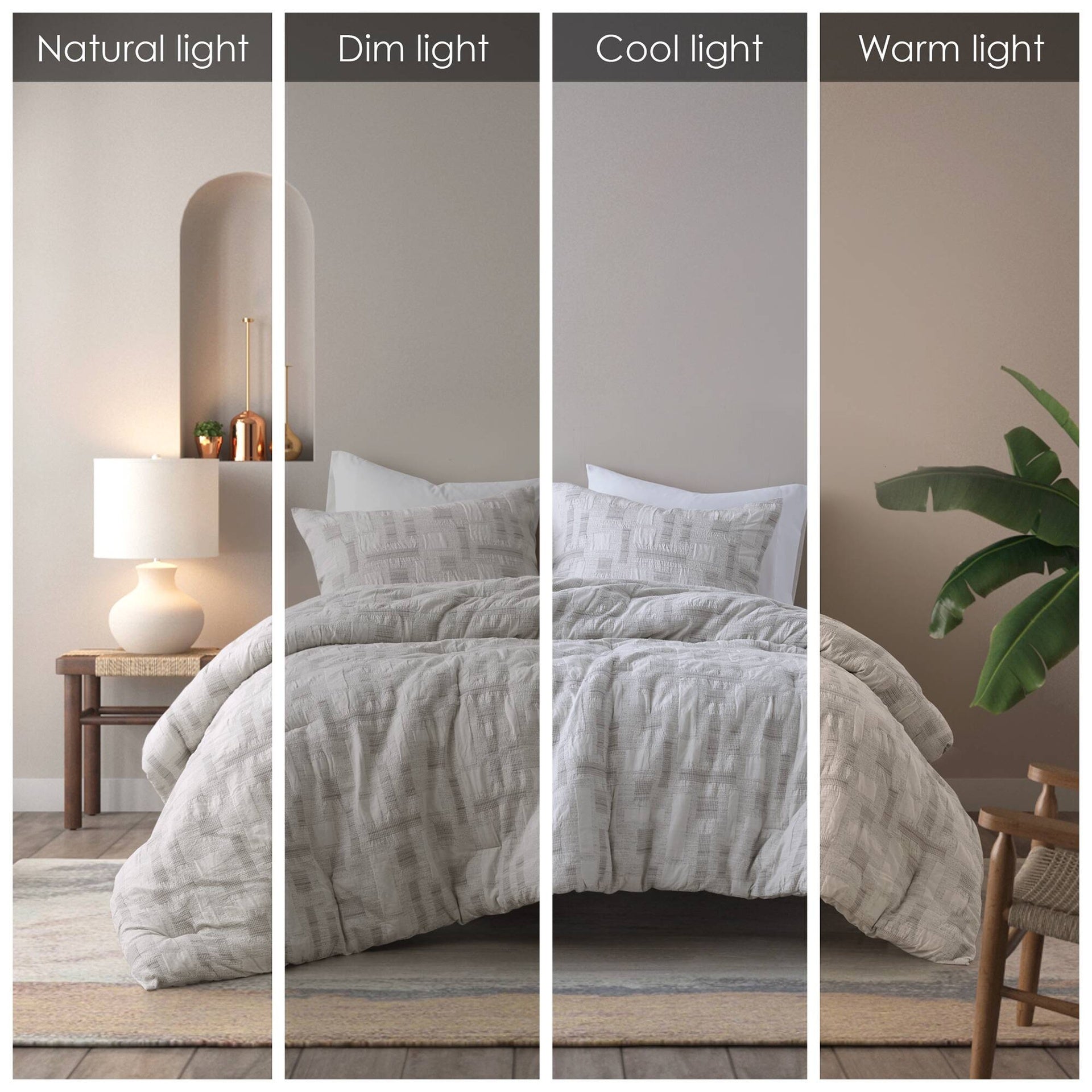 3 Piece Cotton Jacquard Comforter Set-Full/Queen