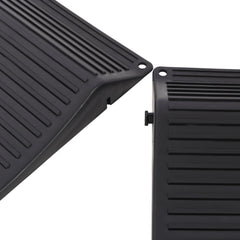 4PACK Tire Saver Ramps,Wheels Tire Saver Ramps,Anti-Slip Hard Plastic Design,Black