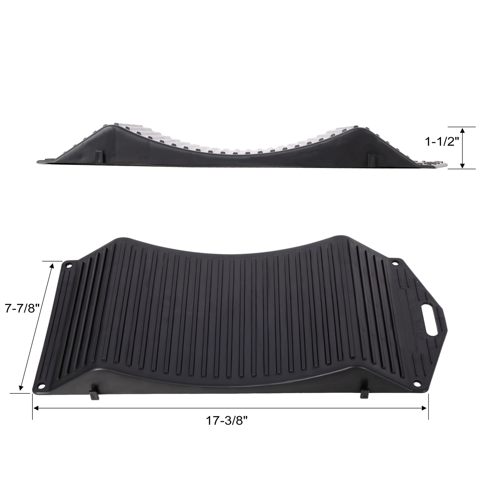 4PACK Tire Saver Ramps,Wheels Tire Saver Ramps,Anti-Slip Hard Plastic Design,Black